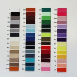Farbkarte für Overlock-Nähgarn | Spitzentraum