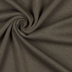 Draperierter Alpenfleece Stoff in moosgr&uuml;n mit glatter Jersey-Oberfl&auml;che aus der N&auml;he