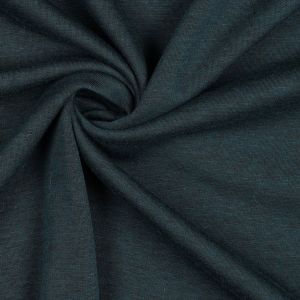 Draperierter Alpenfleece Stoff in waldgr&uuml;n melange mit glatter Jersey-Oberfl&auml;che aus der N&auml;he