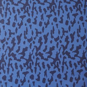 Badelycra Stoff mit Animalprint und Wet-Look-Finish: Goldig schimmernde Beschichtung auf jeansblauem Funktionsstoff für exklusive Bademode.