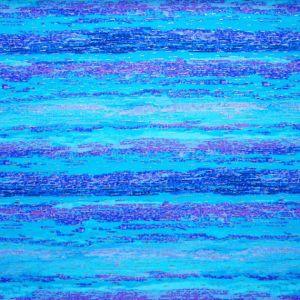 Bielastischer Glitzer-Badelycra (200g/m²) kunstvoll drapiert: Weich fliessender, blickdichter Stretch-Stoff in Aqua-Violett für Tanz und Kürkleider.