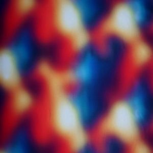 Badelycra Stoff mit bunten, verschwommenen Tupfen für Bademode, Sport & Tanzbekleidung