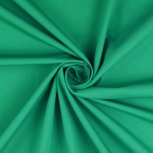Extra breiter Baumwollstoff (300cm) in türkisgrün. 100% Baumwolle, 90°C waschbar. Robuste Webware für Scrubs, Kittel und Bettwäsche bei Spitzentraum.ch kaufen.
