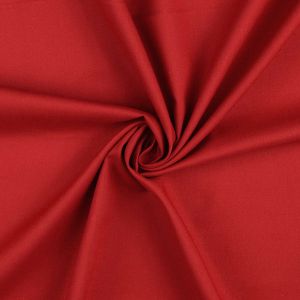 Extra breiter Baumwollstoff (300cm) in rot. 100% Baumwolle, 90°C waschbar. Robuste Webware für Scrubs, Kittel und Bettwäsche bei Spitzentraum.ch kaufen.