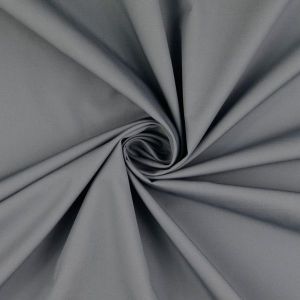 Extra breiter Baumwollstoff (300cm) in grau. 100% Baumwolle, 90°C waschbar. Robuste Webware für Scrubs, Kittel und Bettwäsche bei Spitzentraum.ch kaufen.