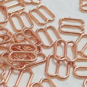 Rosegoldfarbene 8-er BH-Schieber mit 8mm Durchlass für BHs & Tops.