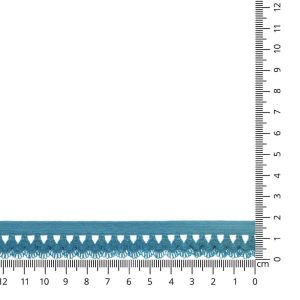 Spitzengummi (weich, elastisch) in jeansblau (col. 235)