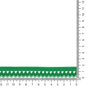 Spitzengummi (weich, elastisch) in grasgrün (col. 525)