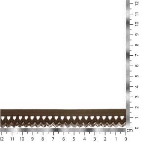 Spitzengummi (weich, elastisch) in dunkelbraun (col. 881)