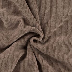 Elastischer uni Cord Manchester Stoff in taupe hell (col. 540)