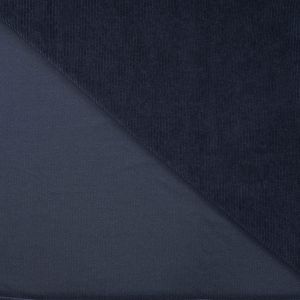 Elastischer Cord Stoff dunkelblau