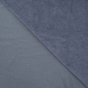 Elastischer Cord Stoff jeansblau