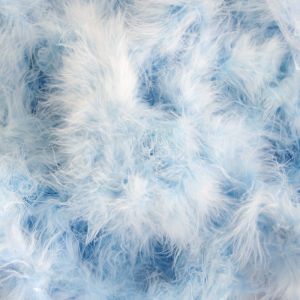 Federboa Meterware in hellblau