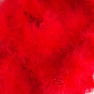 Federboa Meterware in rot