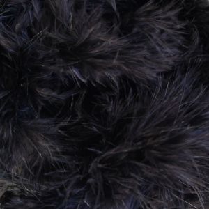 Federboa Meterware in schwarz