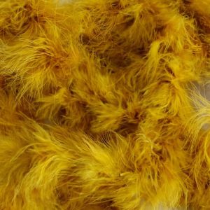 Federboa Meterware in senf