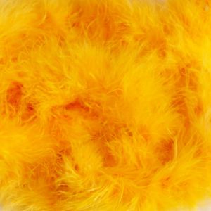 Federboa Meterware in sonnengelb