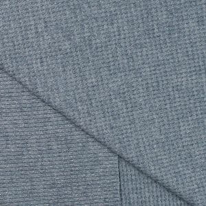 Feinstrick Stoff jeansblau glitzernd