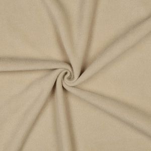 Fleece Stoff heavyweight beige