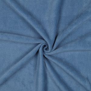 Fleece Stoff heavyweight jeansblau