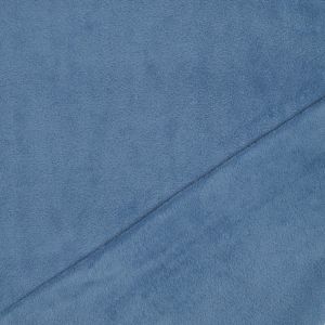 Fleece Stoff heavyweight jeansblau