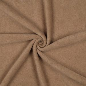 Fleece Heavyweight Stoff Meterware kamel für warme Winterjacken und Decken. Dicker, flauschiger Polyester-Stoff mit Antipilling.