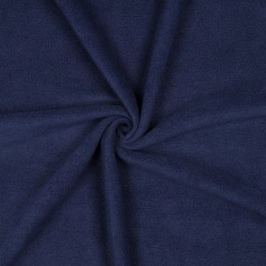 Fleece Stoff heavyweight marineblau