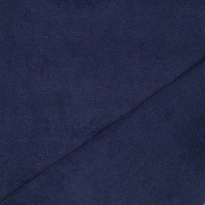 Fleece Stoff heavyweight marineblau