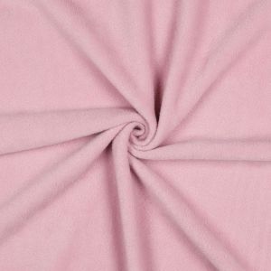 Fleece Heavyweight Stoff Meterware puderrosa für warme Winterjacken und Decken. Dicker, flauschiger Polyester-Stoff mit Antipilling.