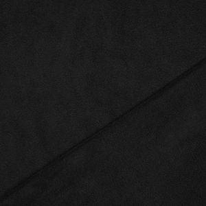 Fleece Stoff heavyweight schwarz