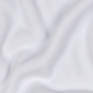 Nahaufnahme der weichen und beidseitig flauschigen Struktur des weissen Fleece Stoffs Heavyweight.
