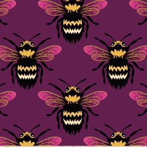French Terry Stoff Bumblebee in weinrot für Kleider, Pullover, Hoodies, leichte Übergangsjacken