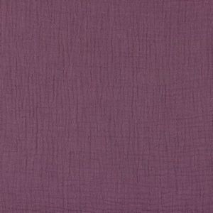 GOTS Musselin Stoff in aubergine (col. 013)
