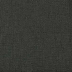 GOTS Musselin Stoff in dunkelgrau (col. 002)