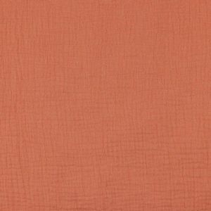 GOTS Musselin Stoff in korall (col. 019)