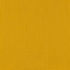 GOTS Musselin Stoff in ocker (col. 011)