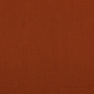 GOTS Musselin Stoff in terracotta (col. 029)