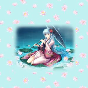 Jersey Stoff Panel mit Anime Muster