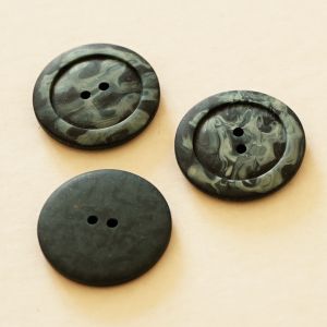 Knopf in petrolblau-marmor - 25cm gross