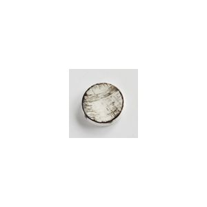 Shabby Chic Knopf in weiss-anthrazit - 18mm