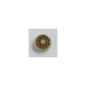 Knopf 'Sonne' in gold-ecru - 20mm