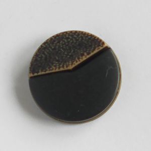 Modeknopf in beige-schwarz - 17mm
