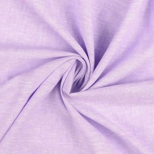 Leinen Baumwolle Stoff flieder melange für Sommerkleider, Damenbekleidung