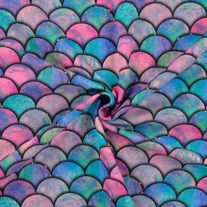 Jersey Stoff Meerungfrau Schuppen