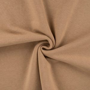 Melange Sweat Stoff in beige