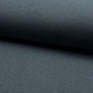 Melange Sweat Stoff in jeansblau (col. 003)