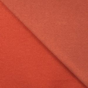 Melange Sweat Stoff in terracotta