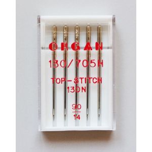 Top Stitch Nadeln oder Quiltnadeln in der Stärke 90 - die Nadeln sind ideal für verschiedene Stepparbeiten, Knopflöcher oder Stickarbeiten.