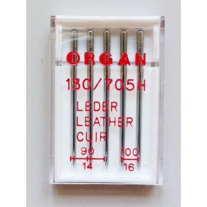 Leder Nadeln der Stärke 90 & 100 von Organ fürs System 130/705H - 5 Stk.