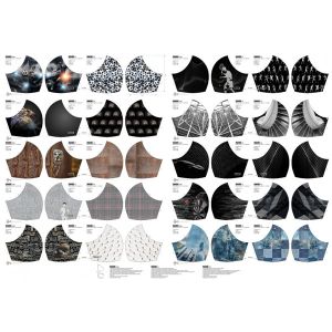 Maskenstoff-Panel aus Baumwolle 'Game' 100x150cm